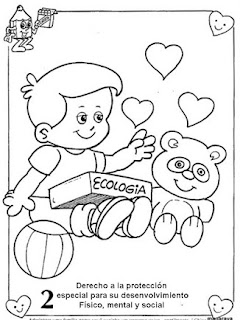 APRENDER ES DIVERTIDO 1º Y 2º: Dibujos para pintar sobre los derechos